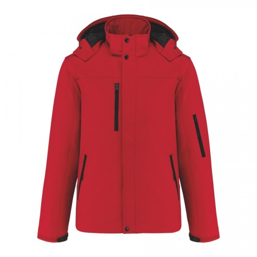 PARKA SOFTSHELL ACOLCHOADA C/ CAPUZ VERMELHO K650 PARKA SOFTSHELL ACOLCHOADA C/ CAPUZ VERMELHO K650